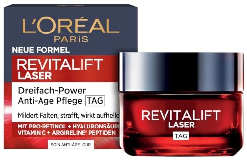 L'Oréal Paris Anti-Aging Tagescreme mit Dreichfachpower für Fraue...