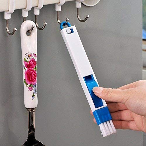 Image of Window Groove Frame Cleaning Brush and Dust Cleaning Brush for Window Slot Keyboard with Mini Dustpan, Door Track Cleaning Brushes, Dust Cleaner Tool for All Corners Edges and Gaps Pack of 2