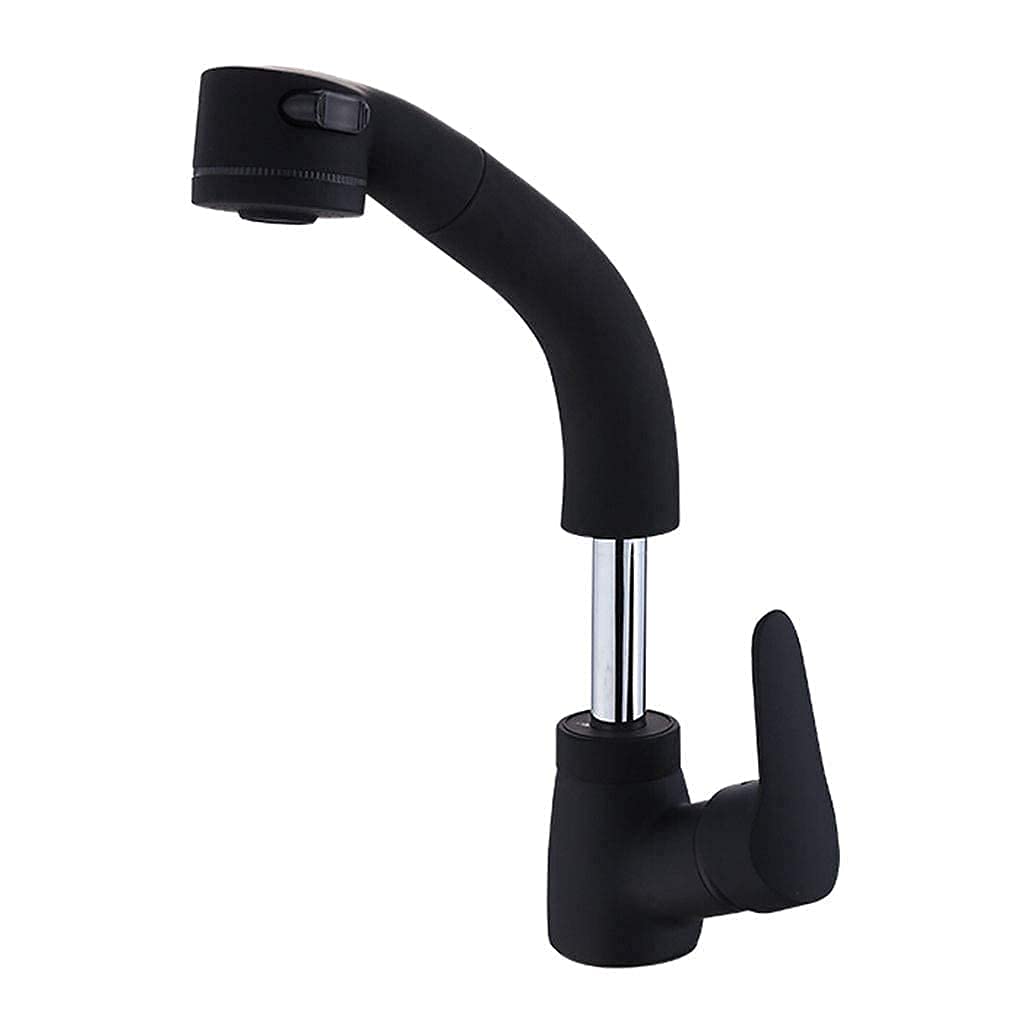 Robinet d'évier basse pression noir et chrome pour faciliter la vaisselle familiale
