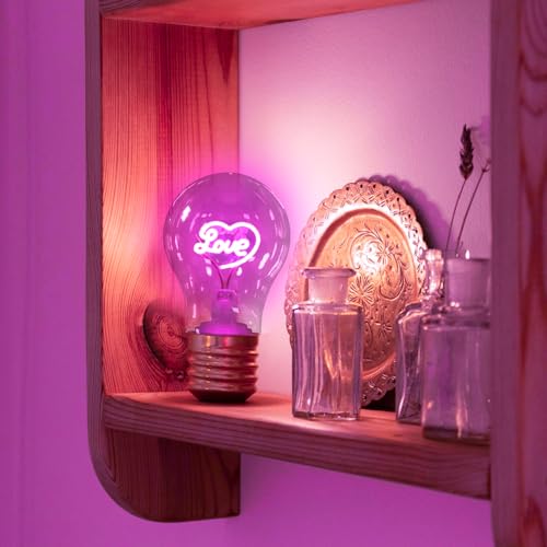 Image of Love Cordless Moon Light Bulb,USB Rechargeable LED Table Lightbulb,Romantic Little Night Light Lamp for Valentine Home Decor Party Activityome Decoration Lamp