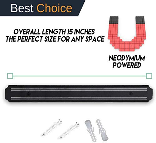 Magnetic Knife Strips, 15 Inch Magnetic Knife Storage Strip, Knife Holder, Knife Rack, Knife Strip, Kitchen Utensil Holder, Tool Holder, Multipurpose Magnetic Knife Rack #TOP2