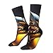 XZDZDX Metal Symmetry Photo Polyester Mid-Calf Socks 2 Black-2 for Unisex - Skin-Friendly Elastic Fashion Crew Socks