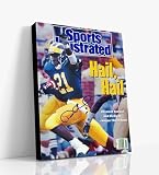 Michigan Autograph SI Canvas - Desmond Howard - Hail Hail Wolverines - 16" x 20" Canvas