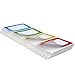 Plain Name Tag Stickers Colorful Border Name Tag Labels - 200 Stickers (3.5 x 2.25 inch)