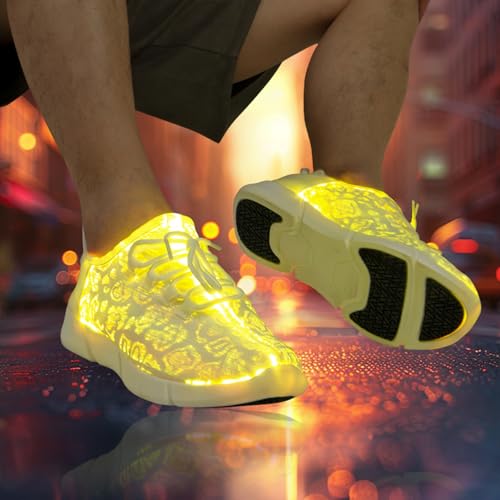Fiber Optic LED Shoes for Women Men Light Up Sneakers for Adult USB Charging Flashing Luminous Trainers Shoes4