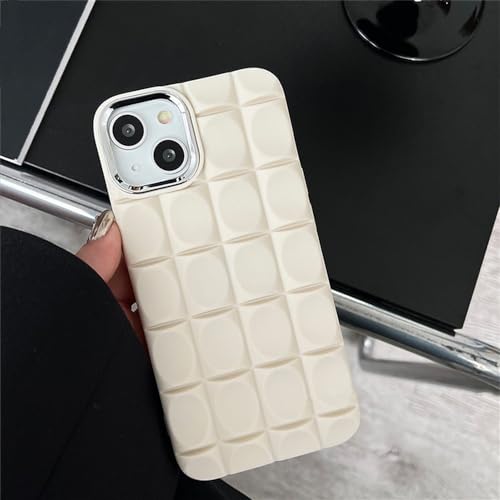 Coque iPhone 13 Pro Max carrée 3D avec cadre d'objectif plaqué luxe