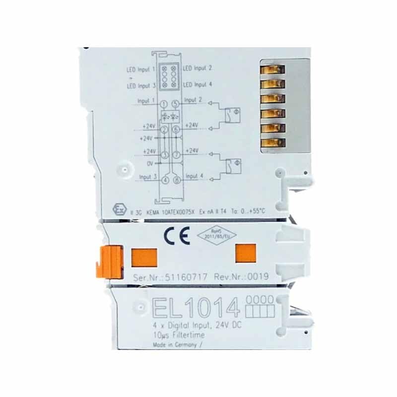 NURII Terminal Module, EL1014, Terminal 4-Channel Digital Input 24 V DC 10 S