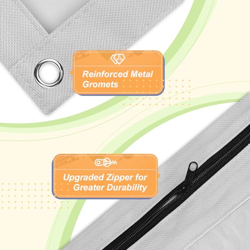 Image of Shemira Pencil Pouch for 3 Ring Binder, Binder Pencil Pouch with Smooth Zipper, Clear Window Pencil Case for Binder, Zipper Pencil Pouches, Big Capacity 3 Ring Binder Pencil Bag, Grey