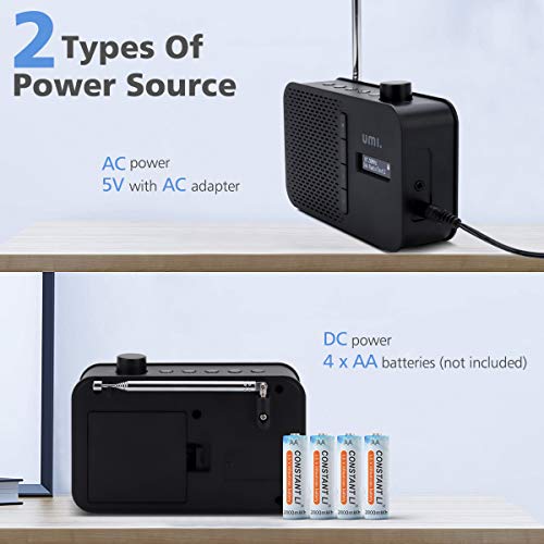 Amazon Brand Umi DAB/FMRadio tragbares, Netz und