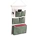 Produktbild EBETA E Hängeorganizer Tür Wand Organizer Utensilientasche Hängende Aufbewahrungstasche für Eingang Garderobe Badezimmer (Dunkelgrün-Punkte, 5 Fächer)