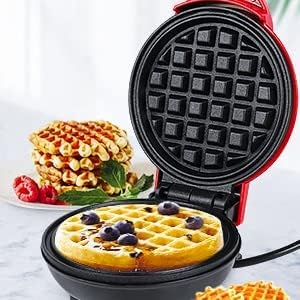 KRUPASAGAR MART Waffle Mini Machine Stainless Steel Non-Stick Electric Waffle Iron Waffle Maker-picture-0