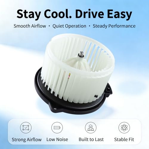 Image of HVAC Blower Motor with Fan - Compatible with Tacoma 1995-2004 and Echo 2000-2005 - AC Heater Fan Assembly - Part Number 700059 8710304030