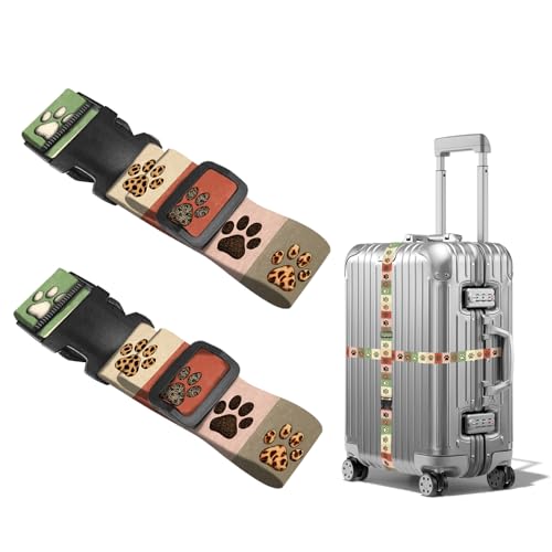 Image of Nuxovilar Luggage Straps Set for Suitcase 1.96x90.5in Polyester