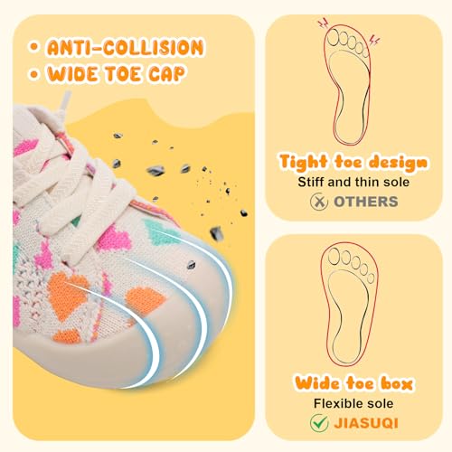 Image of JIASUQI Baby Shoes for Toddler Boys Girls Sneakers Slip on Walking Shoes for Babies