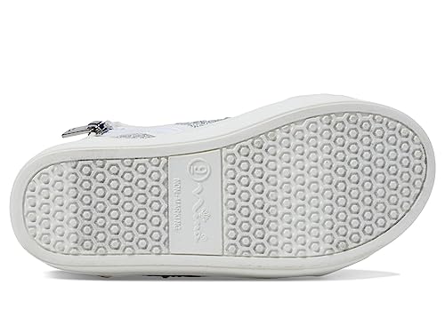 NINA Girl's Cossette (Toddler/Little Kid/Big Kid) White Microsuede/Stones 2 Little Kid M3