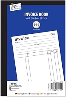 Just-Stationery Full Size Invoice Book 80 Pages