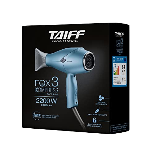 Taiff Secador Fox Ion 3 Kompress Blue 2200W 220V