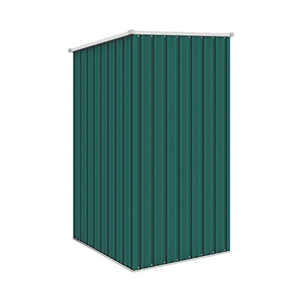 Vigleco Gerätehaus Grün 87x98x159 cm Verzinkter Stahl – Bild 6