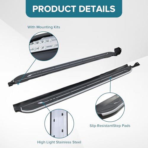 Estribos para Mazda CX-50 2023-2025, aluminio negro miniatura 6