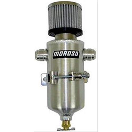 Moroso 85469 Aluminum Breather Tank,1 Qt, Dual 12AN Fittings