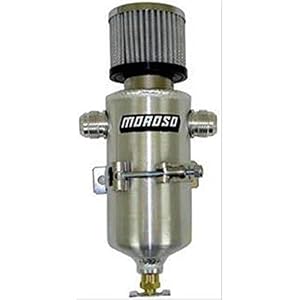 Moroso 85469 Dual -12AN Aluminum Breather Tank Catch Can