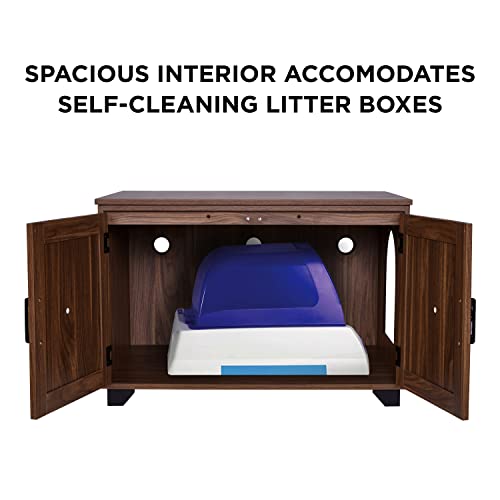 Arf Pets Cat Litter Box Enclosure Furniture, Large Hidden Cat Washroom Bench With Storage, Entry Door Can Be Assembled On Either Side #TOP1