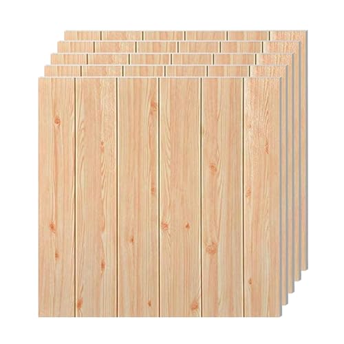 Image of 3D Brick Wallpaper for Wall | Self Adhesive PE Foam DIY Panel | Peel & Stick Decor for Home, Living, Bedroom & Office (70 x 77 cm, Appx 5.8 Sq Ft) (1, Light Brown)