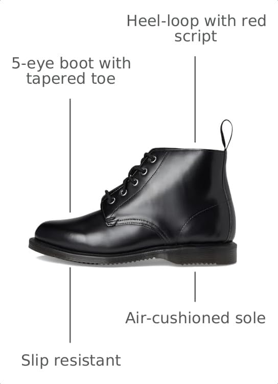 Image of Dr. Martens womens Emmeline Leather Lace-up Boots