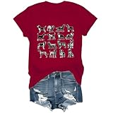 maglietta grafica per razze di cani, maglietta unisex per cani, porpora, 3xl