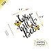 What Will It Bee Gold Glitter Banner and What Will It Bee Cake Topper for Bumble Bee Gender Reveal Party Baby Shower Decoration