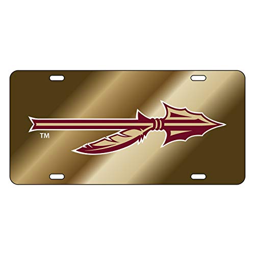 Craftique Florida State Seminoles Tag GOLD MIR FSU SPEAR DECAL TAG