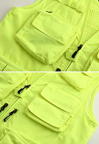 Image of Hbufnha Outdoor Fishing Hunting Vest Multi Pockets Work Cargo Jacket