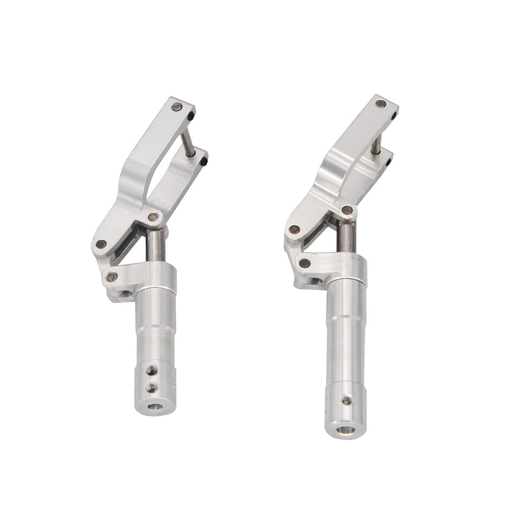 Tren de Aterrizaje con amortiguación RC, trípode aleación Aluminio CNC absorción Impactos, Orificio 4 mm/5 mm for Modelo avión 2-4 kg(D 5.0mm- H145mm)