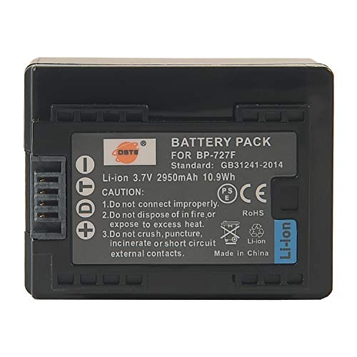 DSTE® BP-727 BP-727F Rechargebale Li-ion Battery for Canon VIXIA HF M50 M52 M56 M60 M500 M506 R30 R32 R36 R40 R42 R50 R52 R56 R300 R306 R308 R400 R500 R506 SLR Cameras as Canon BP-718