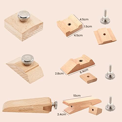 RMISODO 3 Pieces Wooden Sandpaper Block 