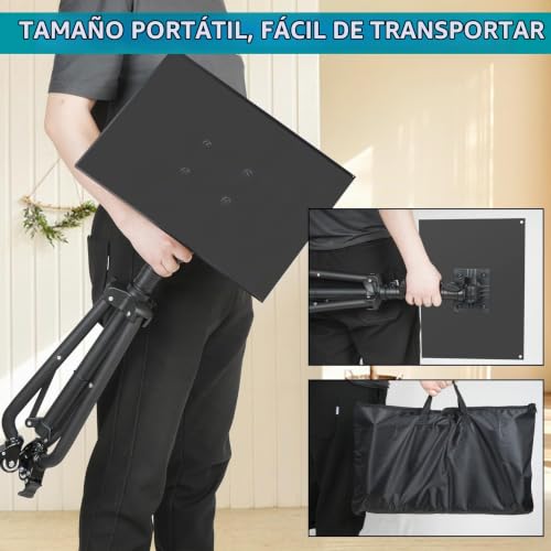 Miniatura 6 de Globalcrown Soporte Proyector Suelo Altura Ajustable 66-160cm ,Tripode Proyector Portátil Con Bandeja Para Ratón Y Soporte Para Teléfono,Trípode Rodante Para Oficina,Casa,Escenario,Podio,Dj Racks