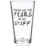 CASUVEA Xmas Gifts for Boss Meal, These Are The Tears of My Staff Beer Glass, Joke Christmas Gifts for Boss, Employer, Leader, Principal, Birthday Idea for Office Men Work Humor Employee Coworkers