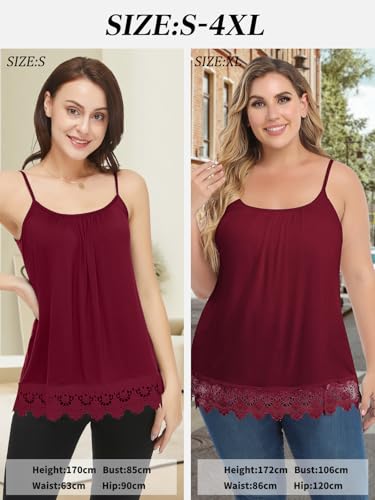 Image of Camisoles for Women with Built in Bra Adjustable Strap Tank Tops Cami Sleeveless Summer Tops for Workout Sleeping Traveling