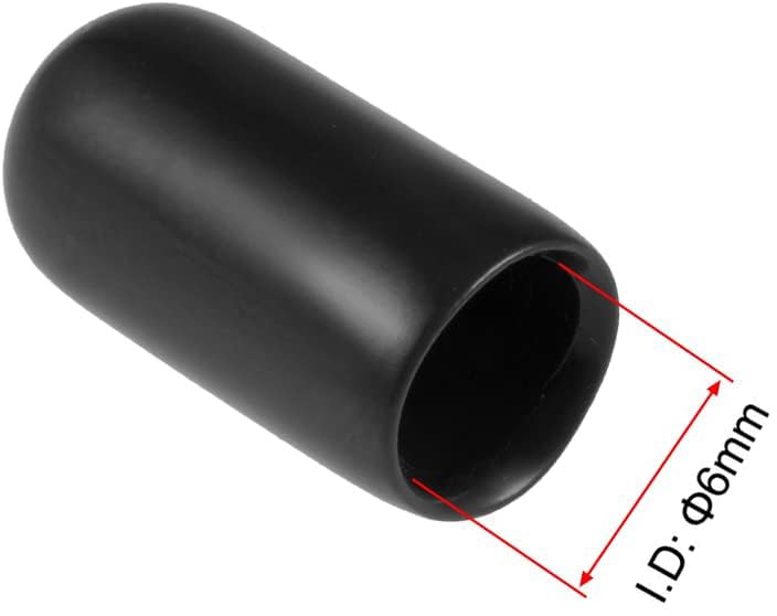 MACHSWON 100pcs Rubber End Caps 6mm ID - Image 2