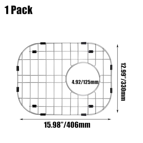 Protector de fregadero de acero inoxidable 16x13 pulg miniatura 2