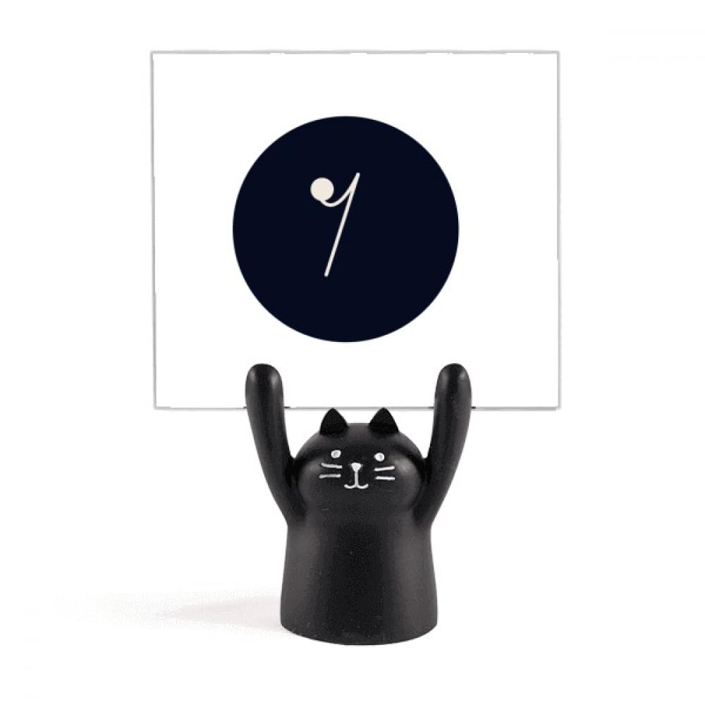 Support pour mémo et porte-note design chat noir pour décoration - 4