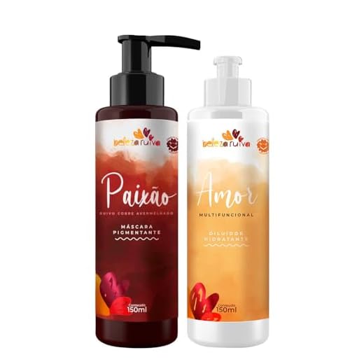 Kit Beleza Ruiva Tonalizante Paixão e Diluidor Amor - 150ml
