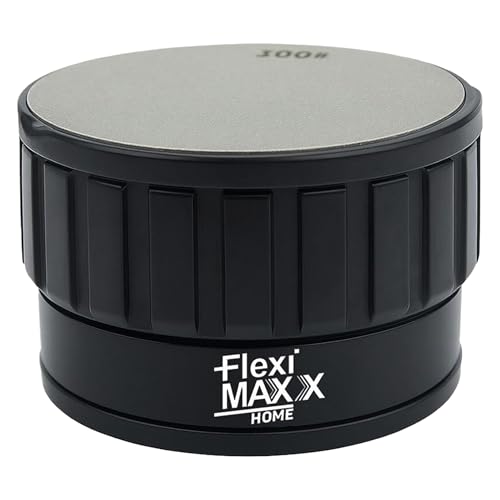 Afilador cuchillos Fleximaxx Home ® dos discos reversibles 300/400/600/1000 - Sistema de fijación con ventosa máxima estabilidad y precisión afilador de cuchillos profesional
