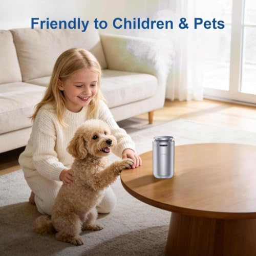 Image of STARQ Smart Car Aroma Diffuser Rechargeable Air Freshener Mist Dispenser with Auto On /Off, 3 Speed Modes & Stylish Interior Decor (S8)
