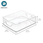 iDesign Plastic Stackable Pantry Bin, Set of 2, Clear - Image 3