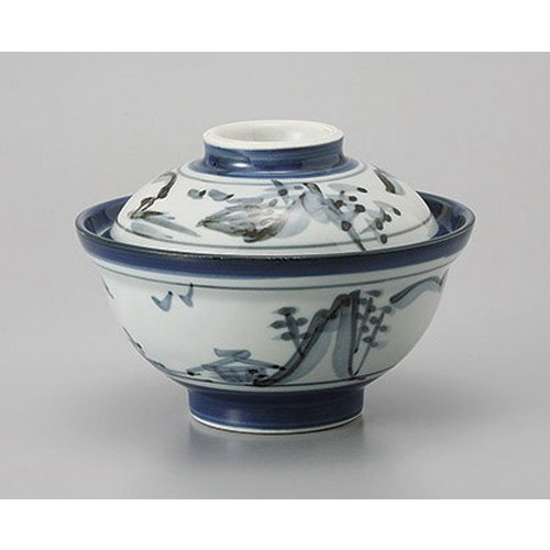 ?????? Large Tea with Lid Outayama Water Lid Bowl (6.1 x 4.3 inches (15.5 x 11 cm)), Restaurant, Ryokan, Japanese Tableware, Restaurant, Commercial Use