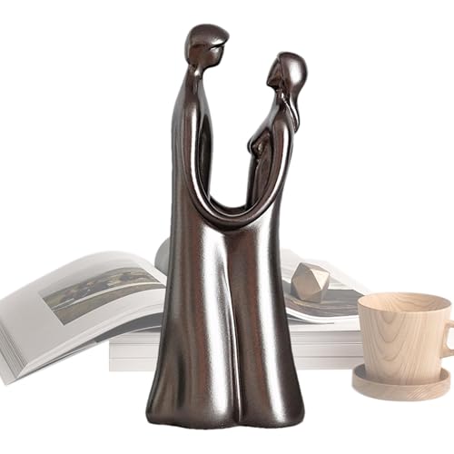 Estatua romántica de parejas, estatuas de pareja para decoración del hogar - Decoración de estantería Resina estética | Decoración de dormitorio para parejas, figura ornamental abstracta, símbolo de