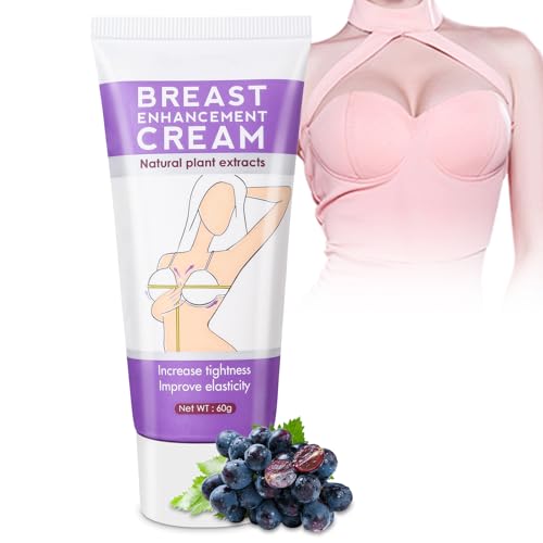 Crème Lifting des Seins, Crème pour Grossir et Élargir les Seins, Breast Enhancement Cream avec Huile de Pépins de Raisin