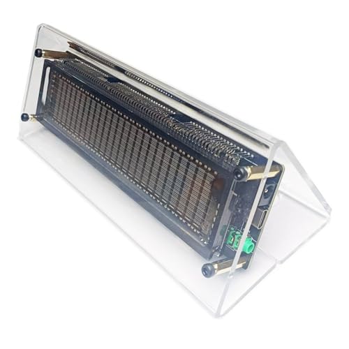 EasyByMall VFD Analyseur de spectre musical, affichage de niveau audio, visualiseur de rythme avec micro MEMS et entrée ligne, 10 modes, apprentissage du bruit, fonction horloge pour série JVFD2515