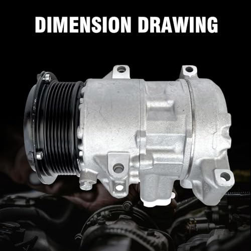 Image of Air Conditioner AC Compressor with Clutch for Toyota Camry 2.4L 2007-2009 | for Toyota RAV4 2.4L 2006-2008,for Toyota Hiace 2.7L 2006-2018,Replaces CO11178JC,8831006240,8831033250,8831042270
